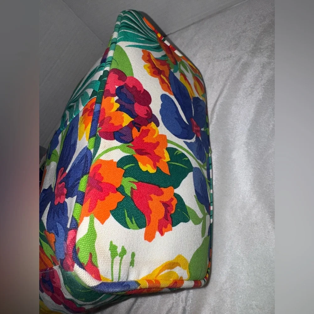 ‼️SOLD‼️90s Liz Claiborne Colorful Tropical Botanical Shoulder/Crossbody Bag - Picture 8 of 14